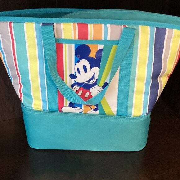 Unbranded Other - Disney Store Mickey Mouse Insulated Zip Cooler Tote Beach Picnic Bag